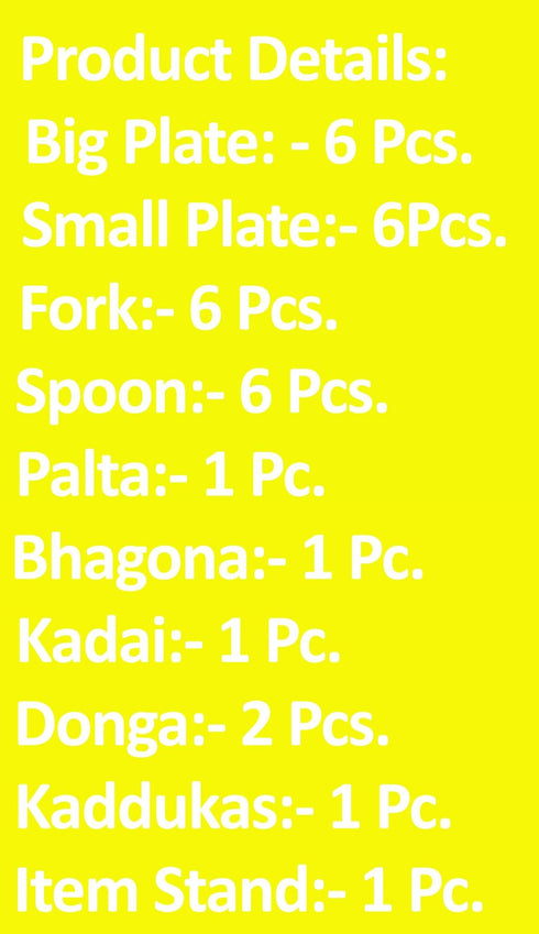 Brass Miniature Kitchen Set 0.35Kg