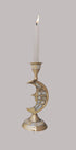 Brass Table Moon Candle Stand 0.24Kg