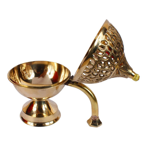 Brass Bakhoor Loban Dan Smoke Burner 0.5Kg