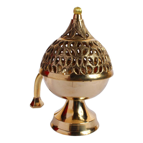 Brass Bakhoor Loban Dan Smoke Burner 0.5Kg
