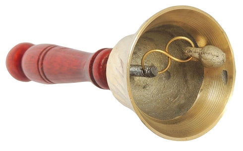Brass Ghanti Bell With Wood Handle 0.2Kg