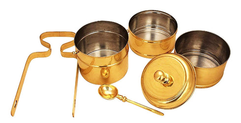 Brass Lunch Box Tiffin Box 1.5Kg