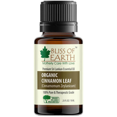 Bliss of Earth Organic Cinnamon Leaf Premium Sri Lankan Essential Oil