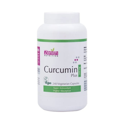 Zenith Nutrition Curcumin Plus 500mg Capsule 240 capsules