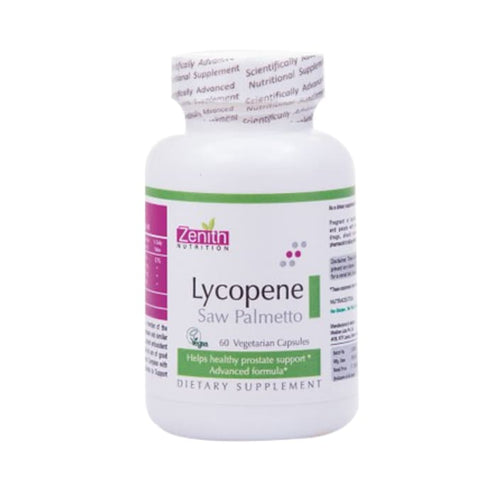 Medizen Labs Zenith Nutrition Lycopene with Saw Palmetto Capsule bottle of 60 capsules 78g