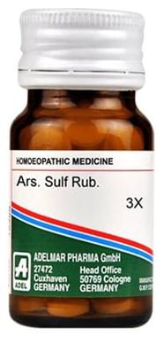 ADEL Ars. Sulf Rub. Trituration Tablet 3X
