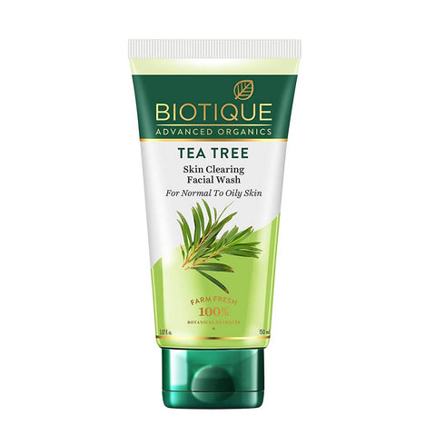 Biotique Advanced Organics Tea Tree Skin Clearing Facial Wash 150g