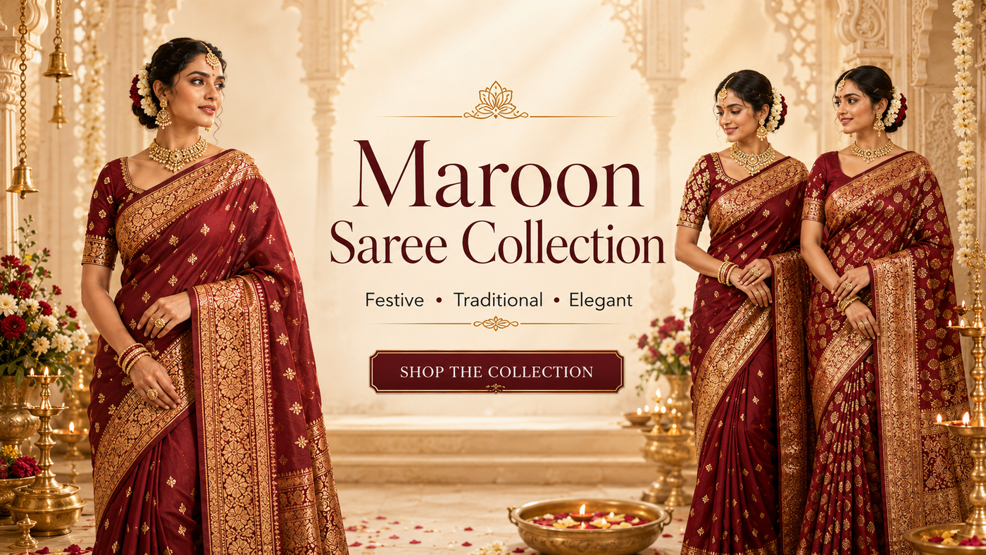 Maroon Sarees