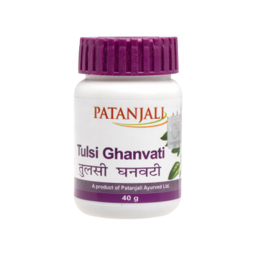 Patanjali Divya Tulsi Ghan Vati Tablets 40g - PUSHMYCART