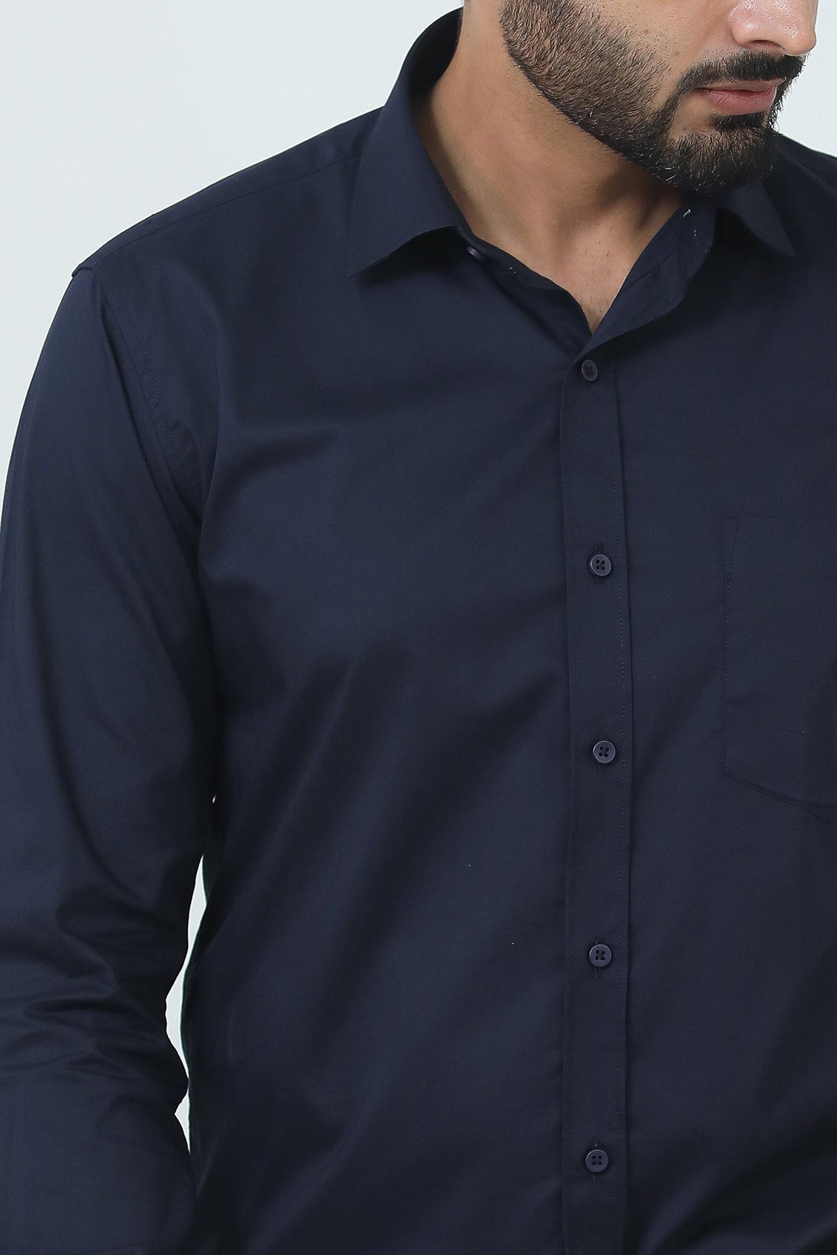 Veshbhoshaa Bluebird Men'S Blue Polycotton Formal Shirt - PUSHMYCART