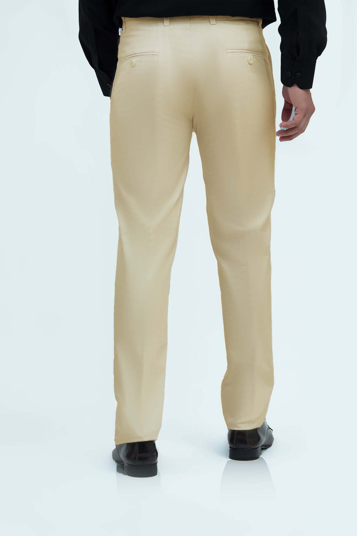 Veshbhoshaa Bluebird Men'S Cream Formal Trousers - PUSHMYCART