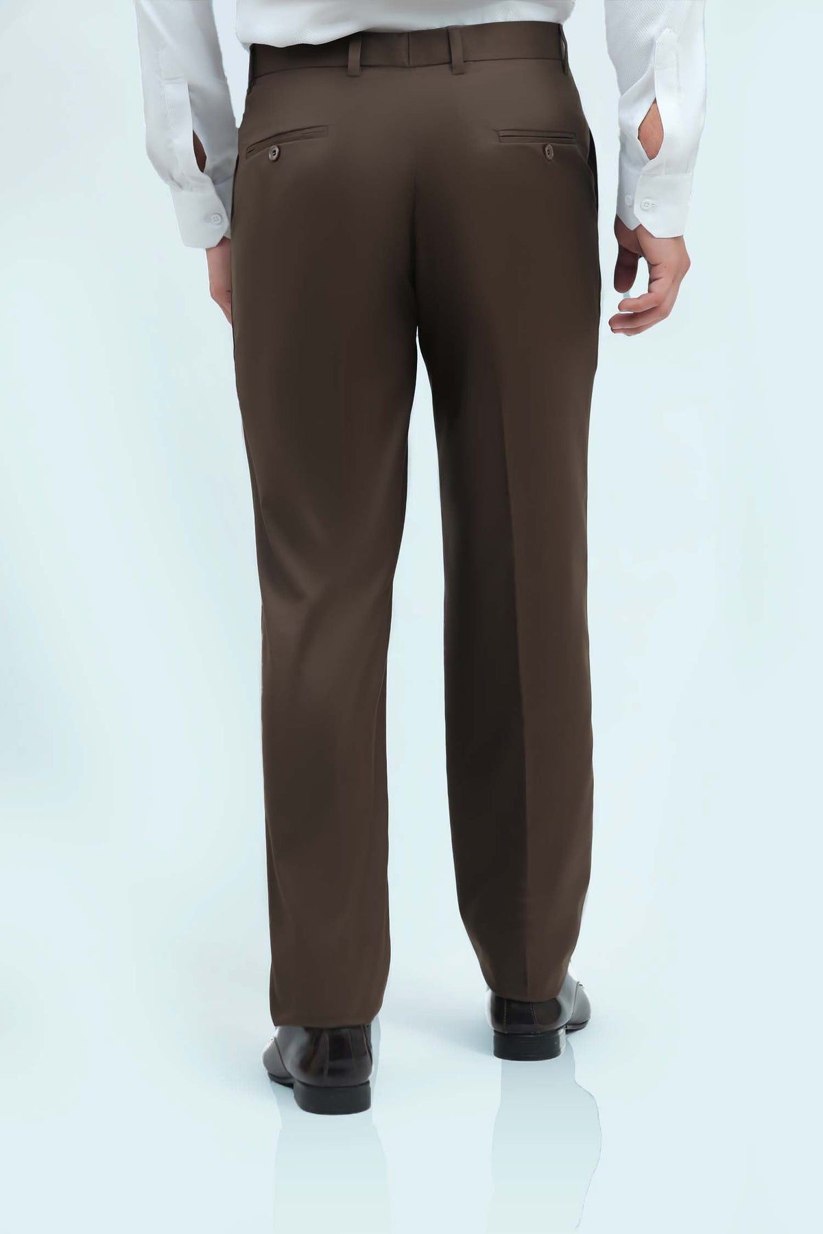 Veshbhoshaa Bluebird Men'S Coffee Formal Trousers - PUSHMYCART