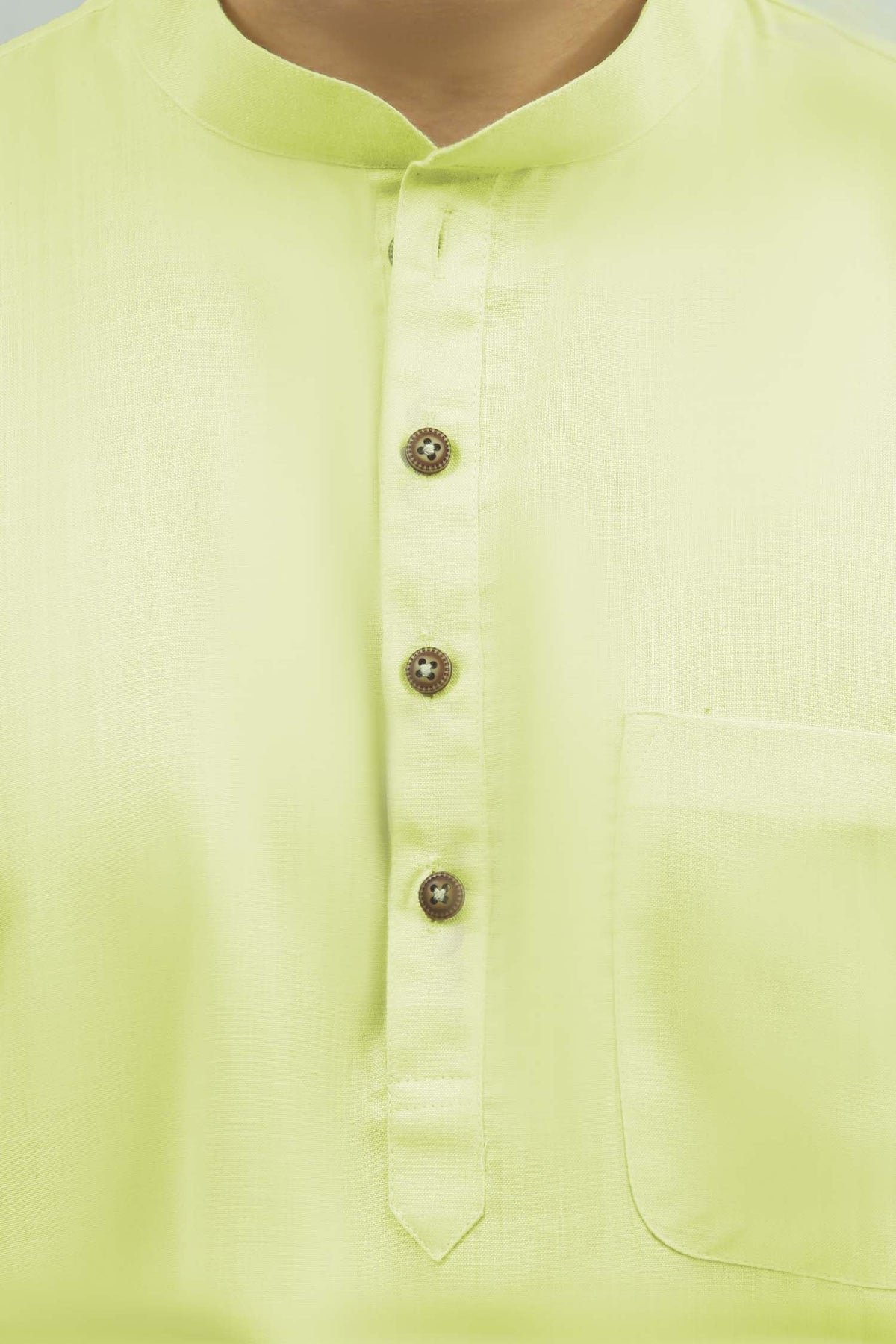 Veshbhoshaa Bluesaanchi Men'S Casual Light Lemon Kurta Set - PUSHMYCART