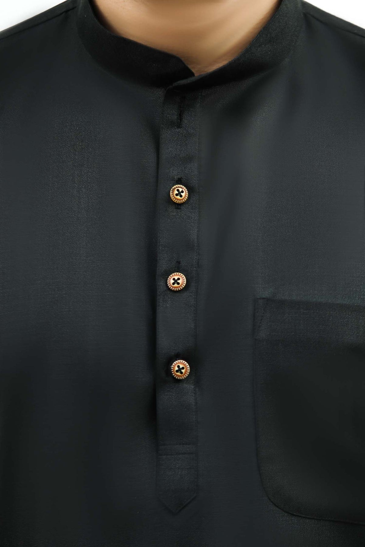 Veshbhoshaa Bluesaanchi Men'S Casual Black Kurta Set - PUSHMYCART