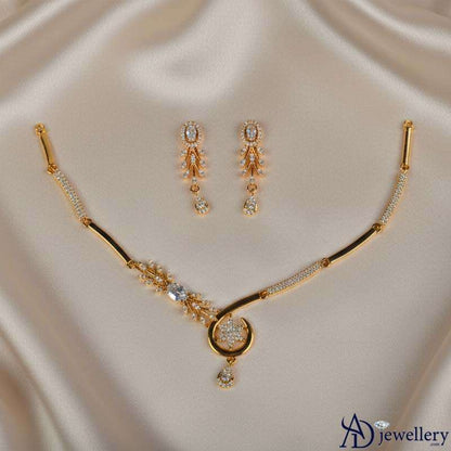 Matching drop earrings from the Luna Bloom set