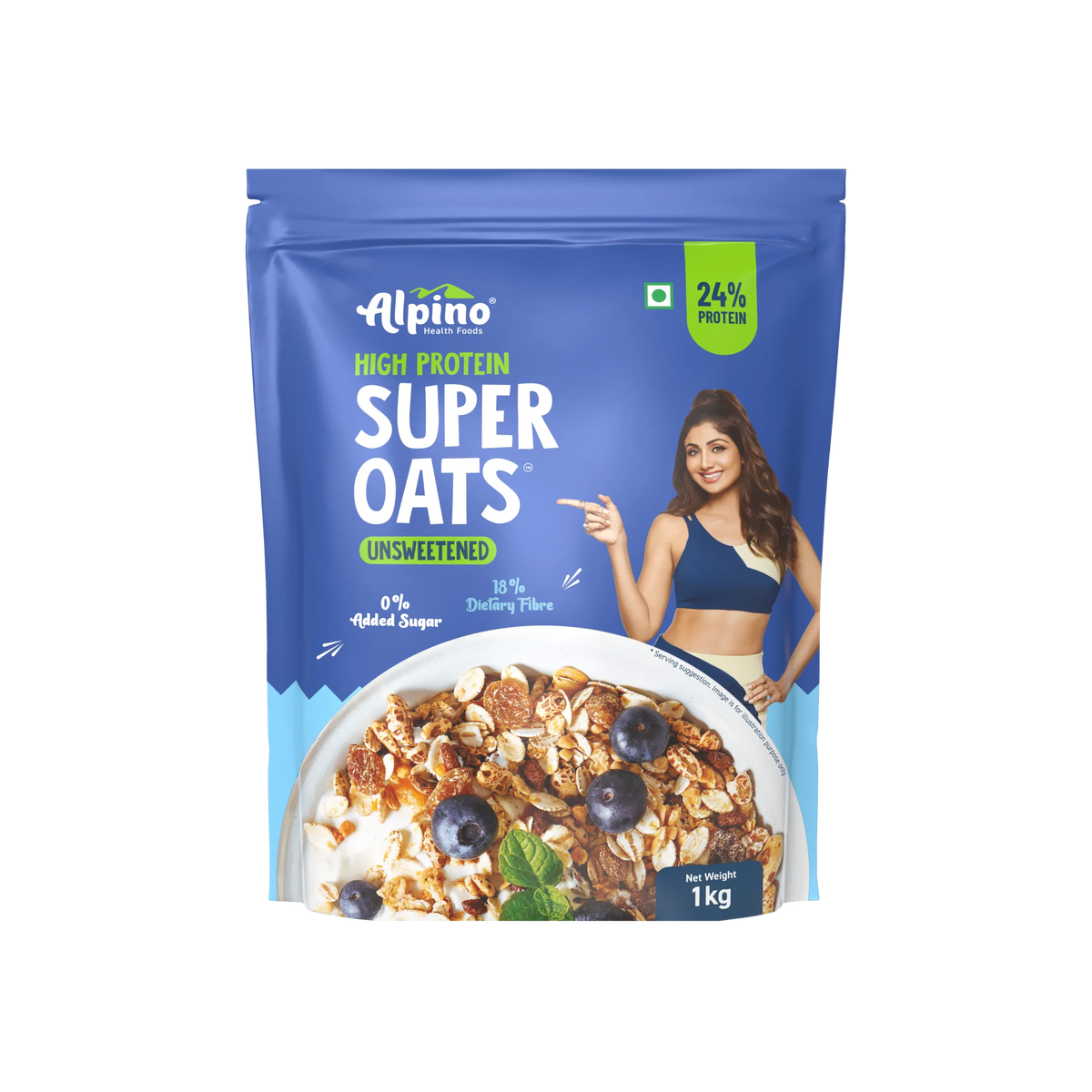 Alpino High Protein Super Rolled Oats Unsweetened 