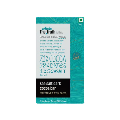 Sea Salt Dark Cocoa Bar Sweetened with Dates