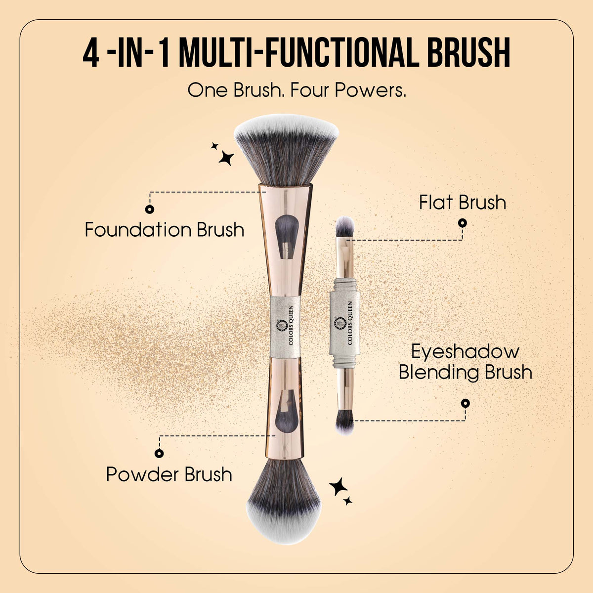 Colors Queen 4-in-1 Multi-Functional Brush