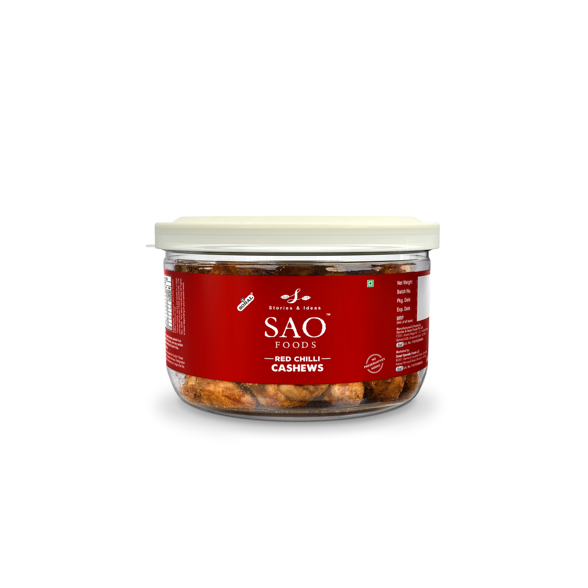 SAO Foods Red Chilli  Cashews 85gm