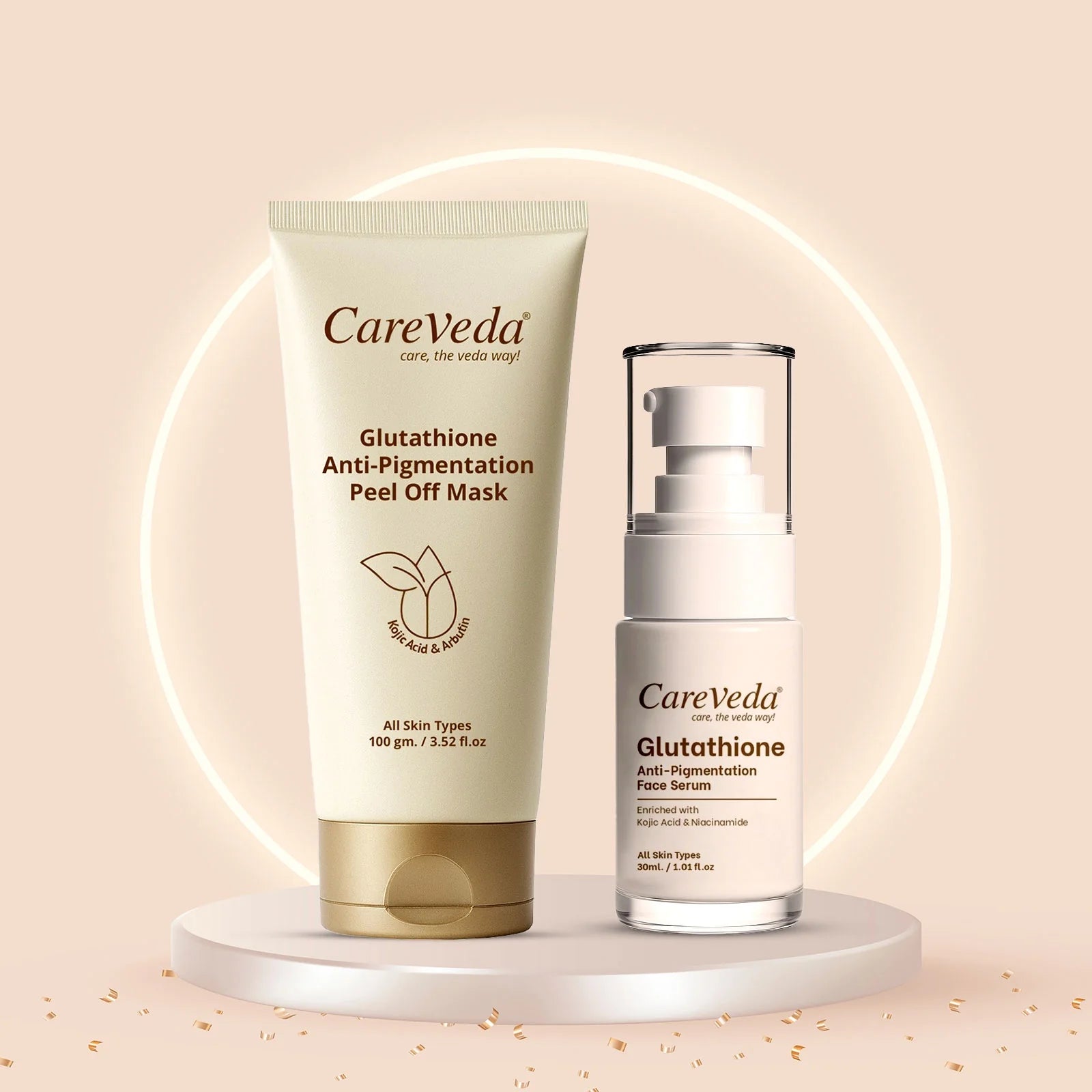 CareVeda Glutathione Skin Care Set of 2 Peel Off Mask and Face Serum – PUSHMYCART
