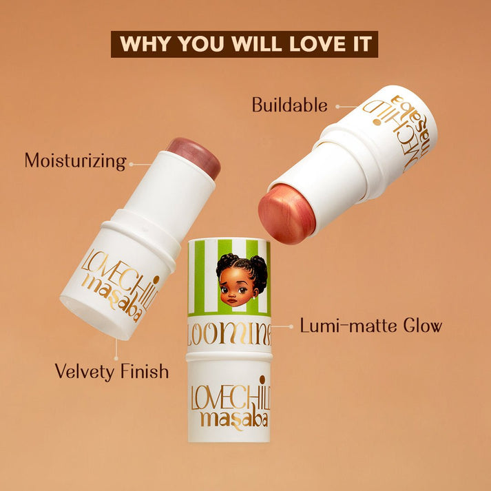 LoveChild Tickle | Mini Masaba Bloominator Makeup Stick Dusty Rose Pink 