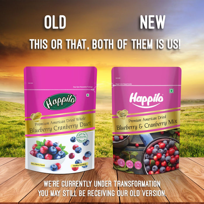 Happilo Premium Dried Blueberry Cranberry Duet - PUSHMYCART