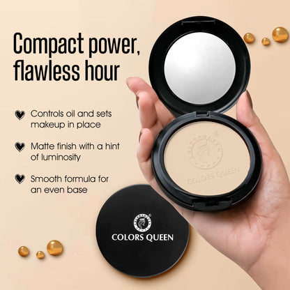Colors Queen Luminous Silk Compact Powder | 10 Gram