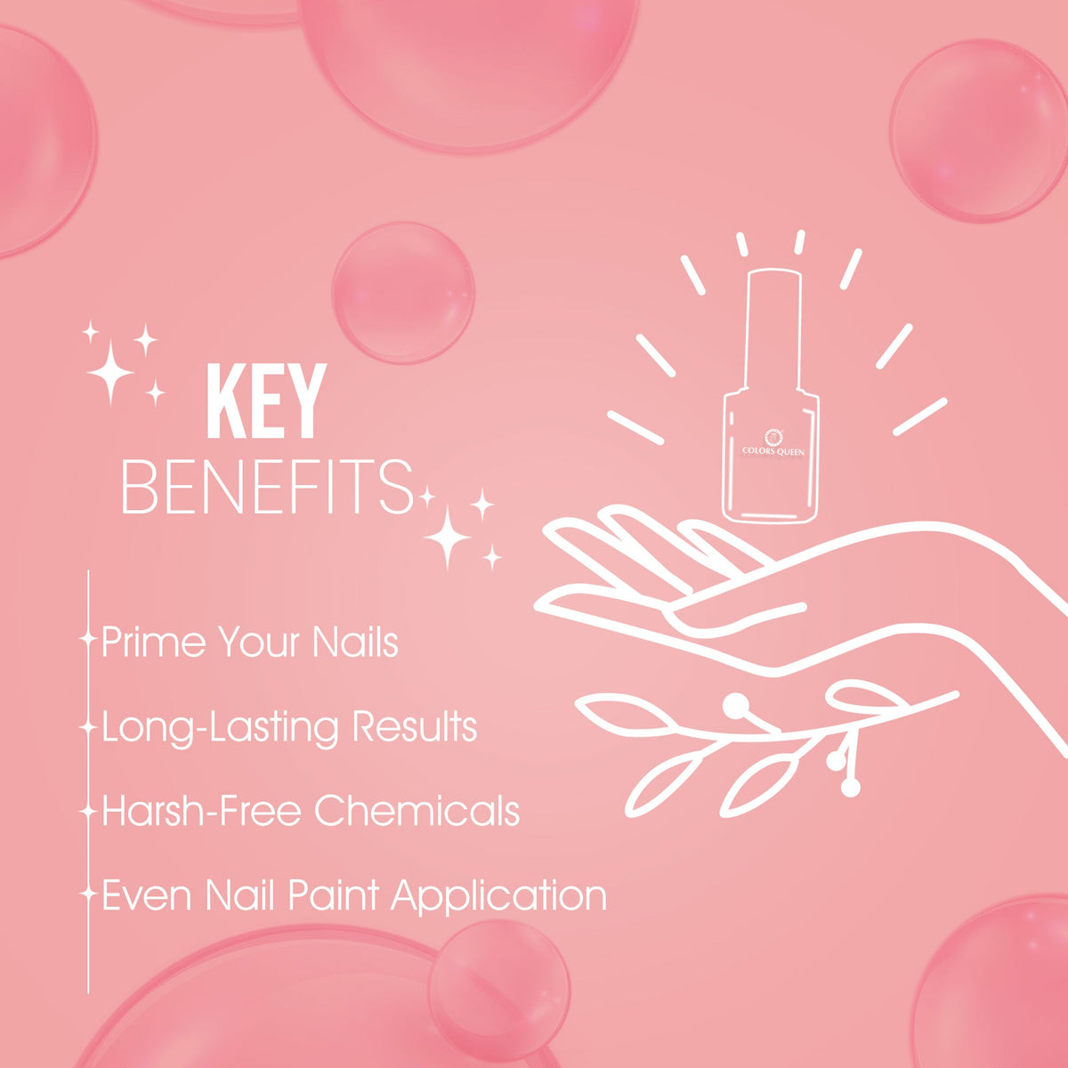 Colors Queen Nail Care (Vitamin E Base Coat) | 15 ML
