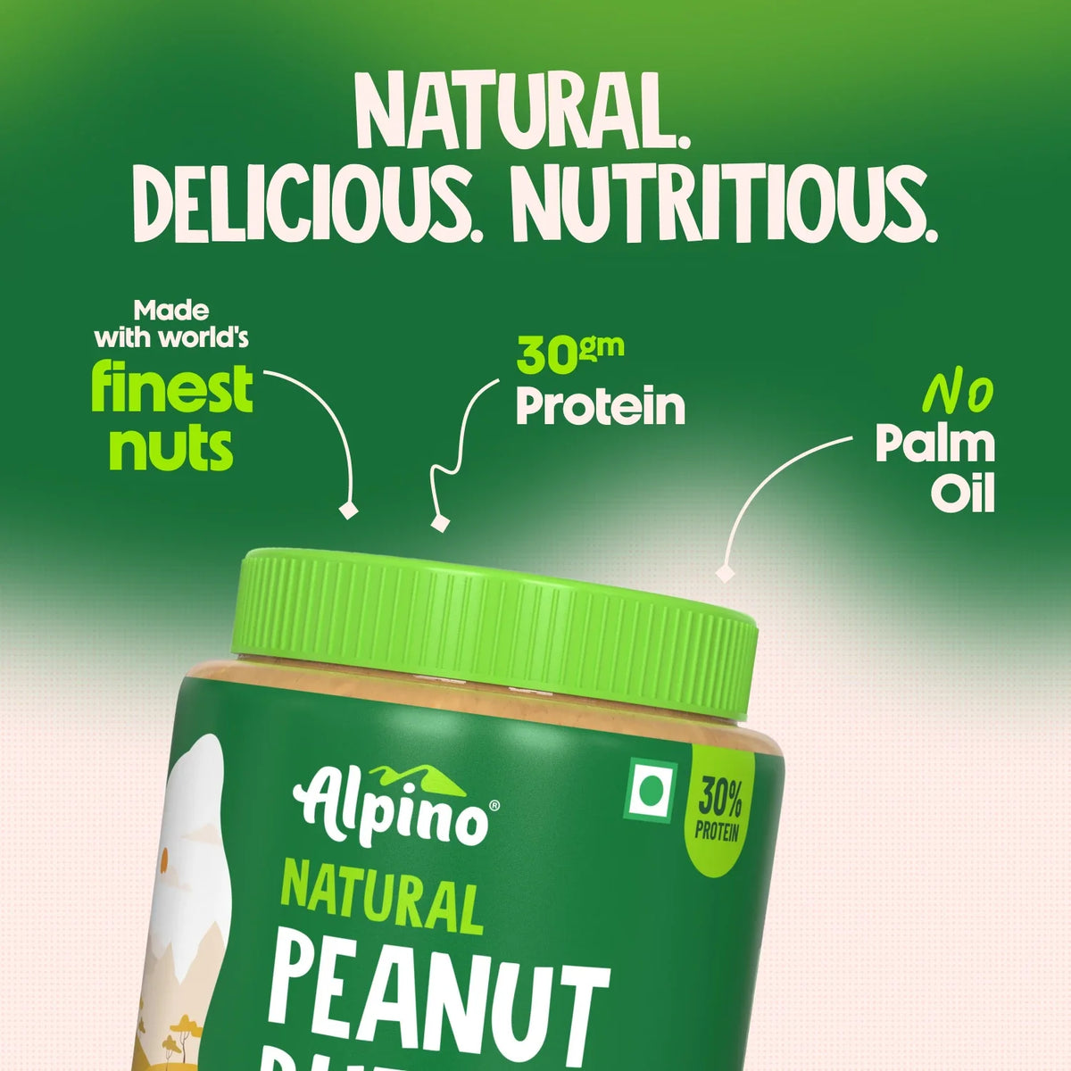 Alpino Natural Peanut Butter Smooth