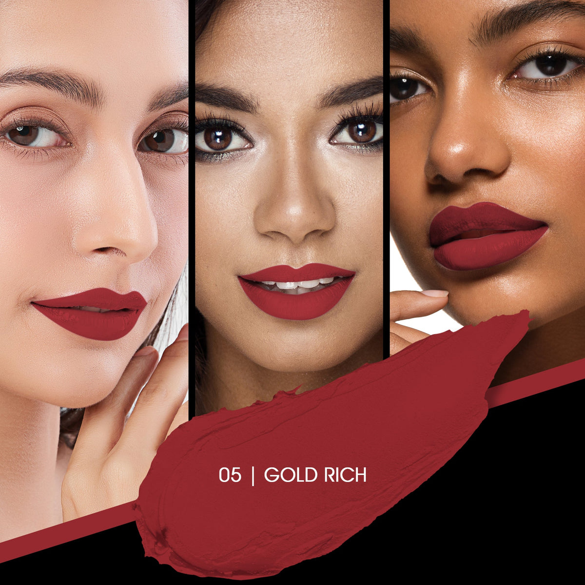 Colors Queen Kiss Lips Non-Transfer Matte Lipstick – 24 Bold Shades