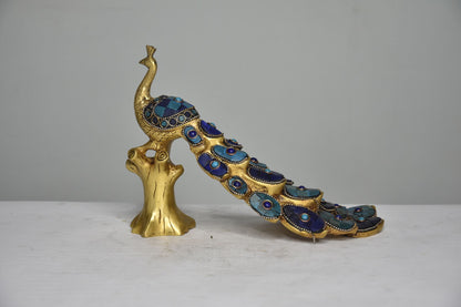 Brass Home Peacock Statue 1.8Kg