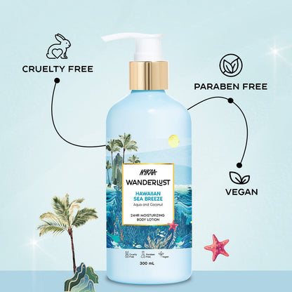 Wanderlust Hawaiian Sea Breeze 24Hr Hydrating Body Lotion