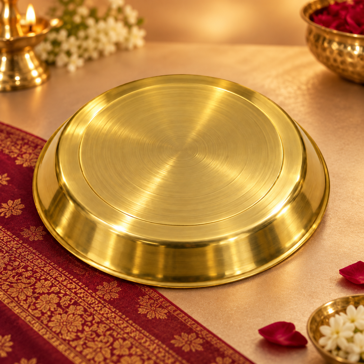 Brass small thali 109g