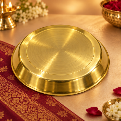 Brass small thali 109g