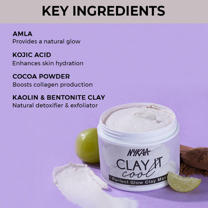 Nykaa Clay It Cool Clay Mask (100gm) - PUSHMYCART