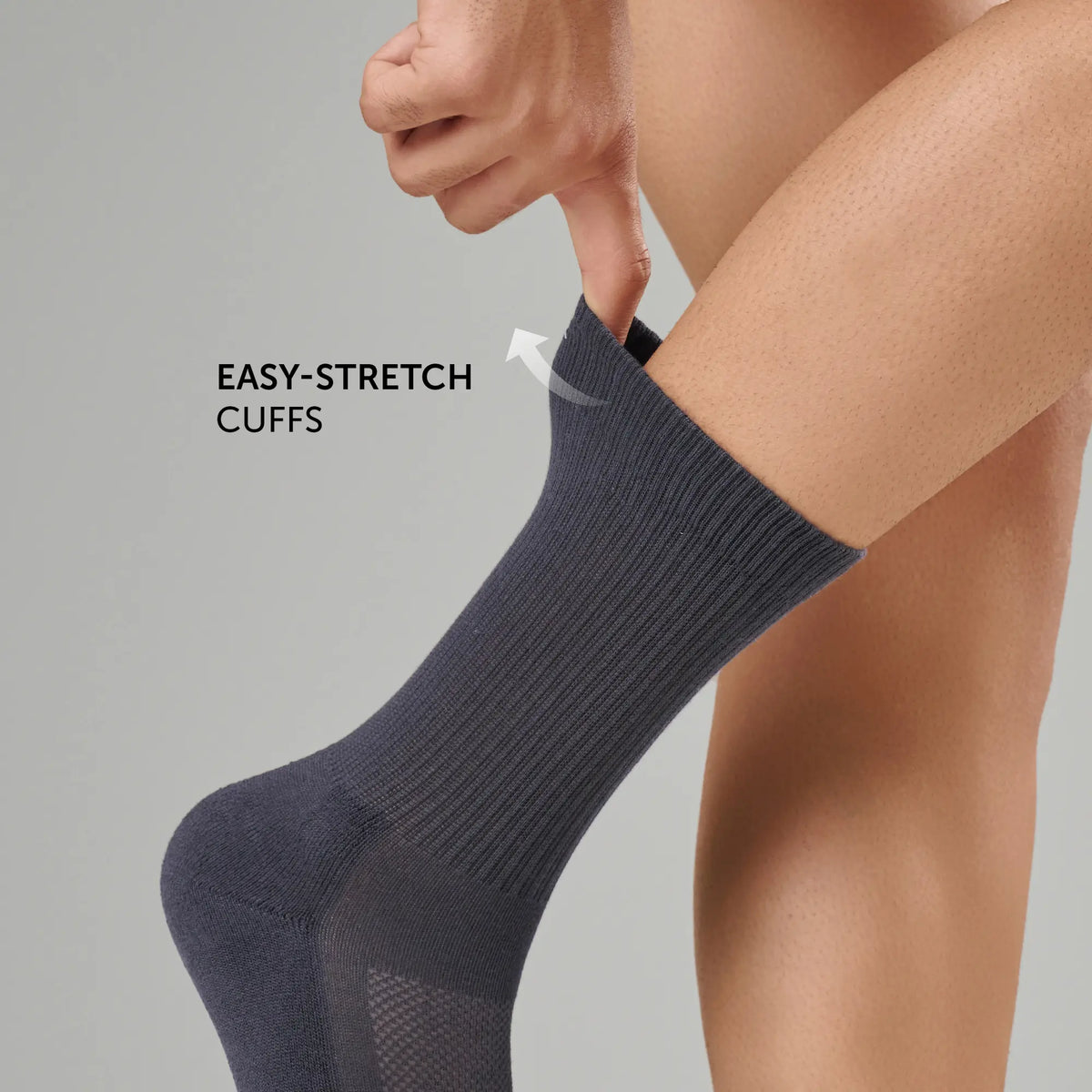 XYXX Crew-Length Socks - Graphite Grey - view 2