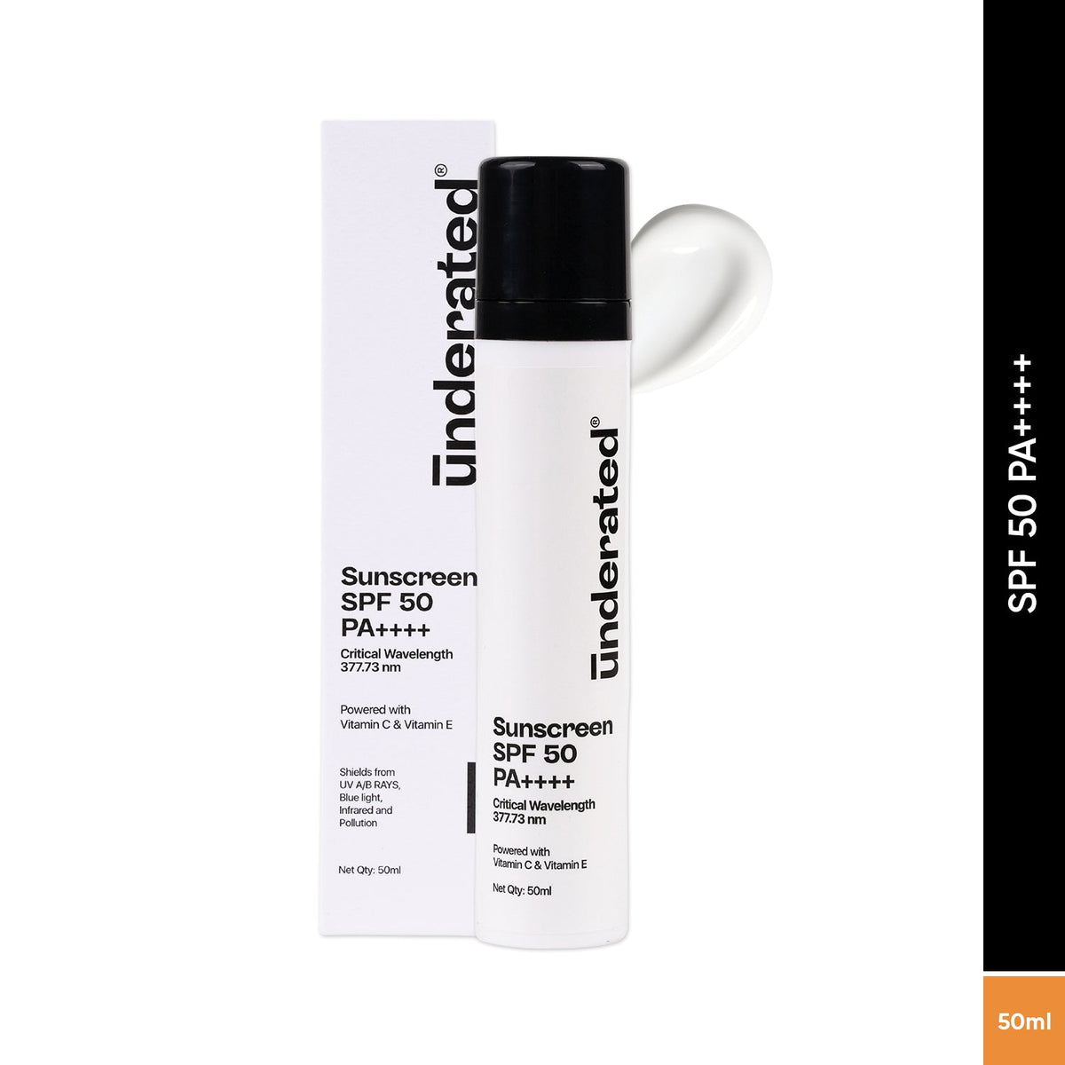 Underated Sunscreen SPF 50 PA++++ (50gm)