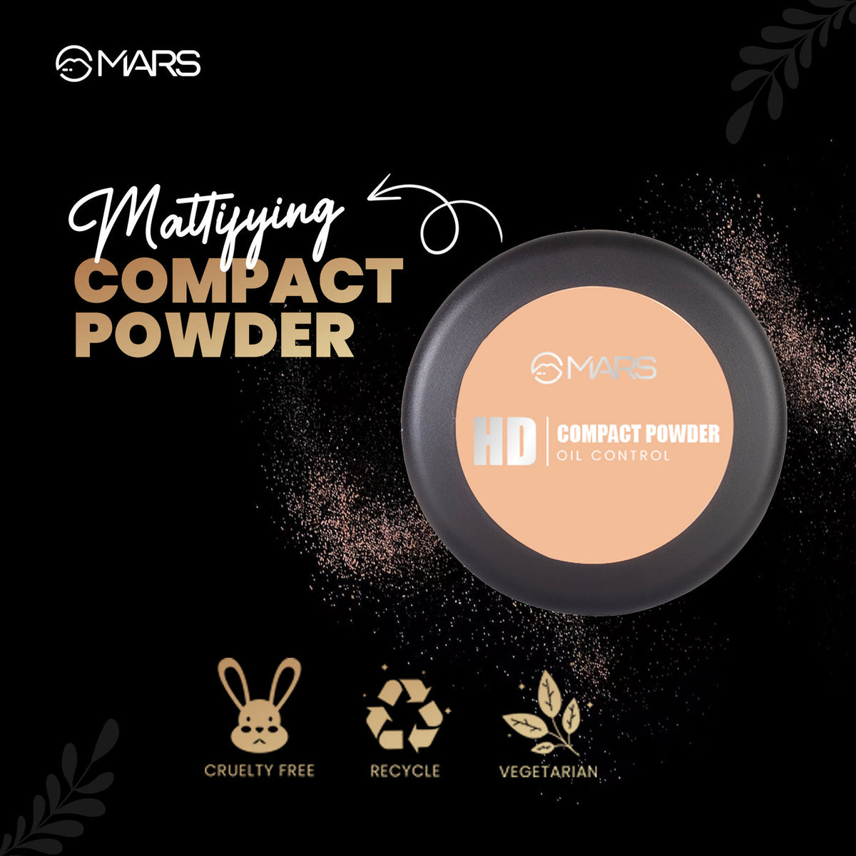 Mars HD Compact Powder  Oil Control