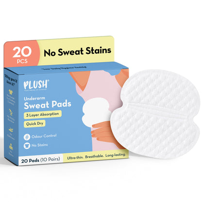 Plush Underarm Sweat Pads Pack of 20