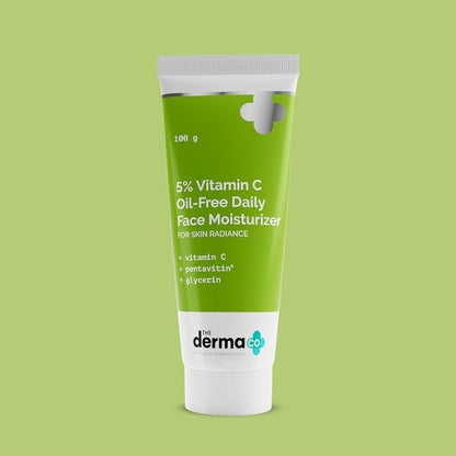 The Derma co 5% Vitamin C OilFree Daily Face Moisturizer for Skin Radiance