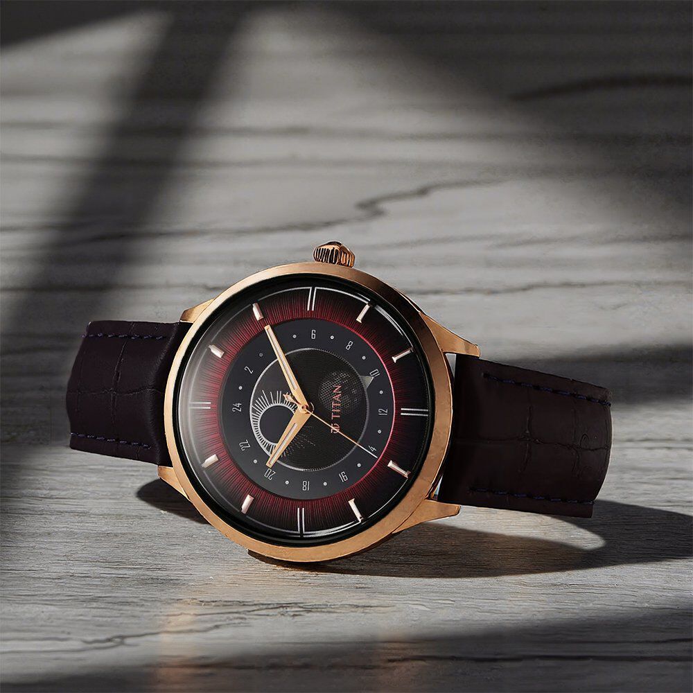 Titan Caleum Sun Moon Phase in Scarlet Red - Stellar Edition - image 1