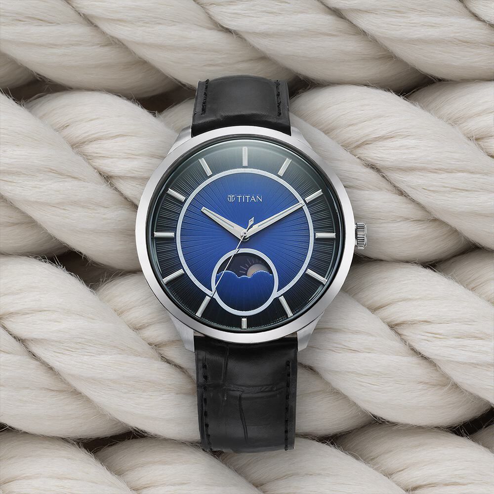 Titan Caelum Sun Moon Sub-Dial in Cobalt Blue - Stellar Edition - image 1