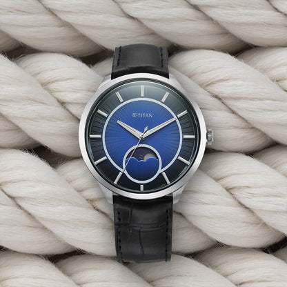 Titan Caelum Sun Moon Sub-Dial in Cobalt Blue - Stellar Edition - image 1