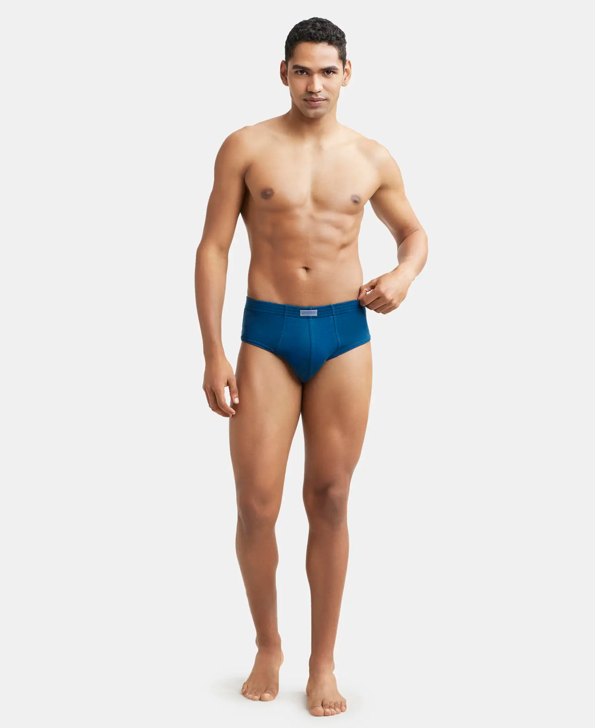 super combed cotton rib solid brief with stayfresh treatment poseidon 1009