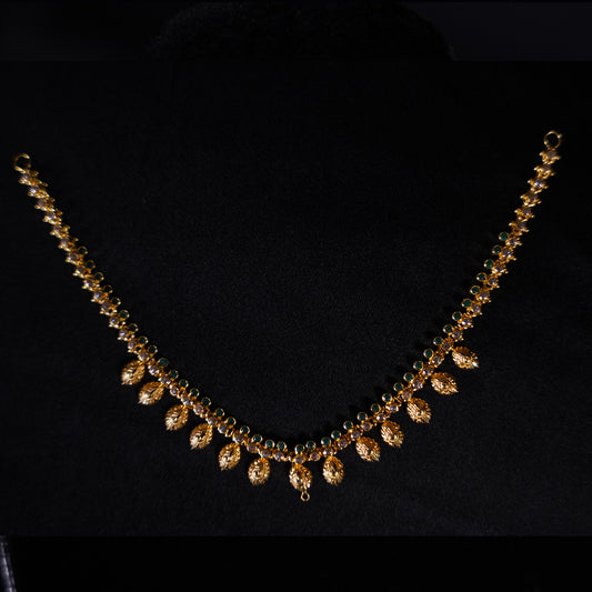 Pure Gold Elegant Short Necklace 12.79g