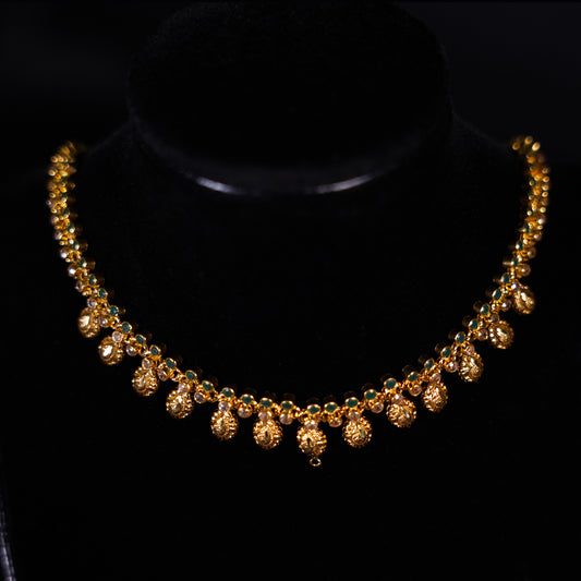 Pure Gold Elegant Short Necklace 12.79g