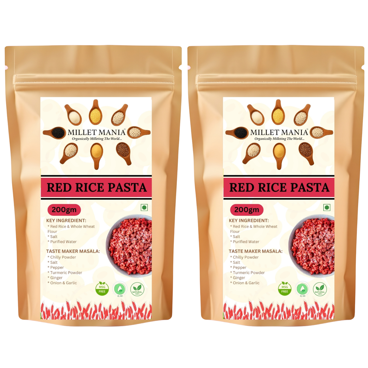 Millet Mania Red Rice Pasta