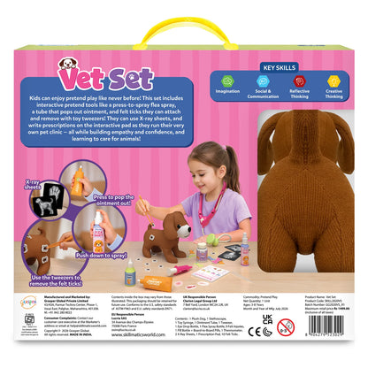 Skillmatics Vet Set 30 Piece Interactive Pretend Play Kit Ages 3 to 8