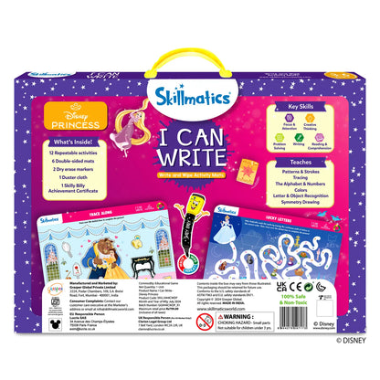 Skillmatics I Can Write Disney Princess Reusable Activity Mats Ages 3 to 6