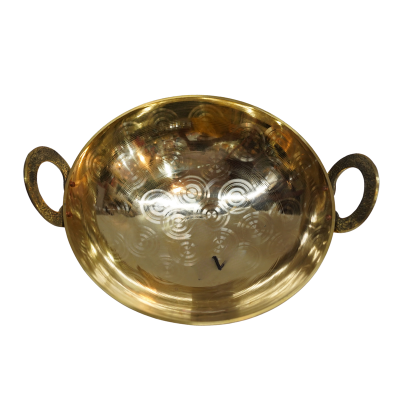 Brass Handmade Kadai Cooking 1518g Set 1